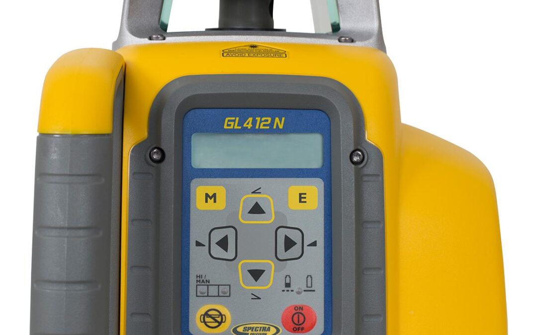 GL412N Spectra Precision Single Grade Laser Level w/ Remote, HL760 Receiver and Recharge Kit