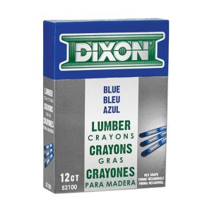 Dixon 2852100 Industrial Lumber Crayons – Blue