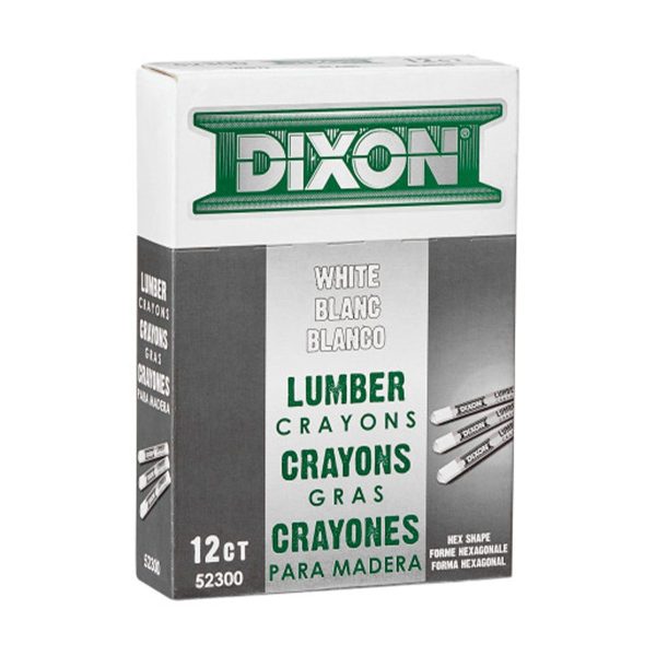 Dixon 2852300 Industrial Lumber Crayons – White