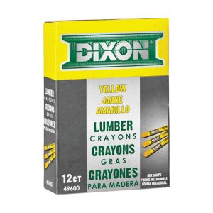 Dixon 2852600 Industrial Lumber Crayons – Yellow