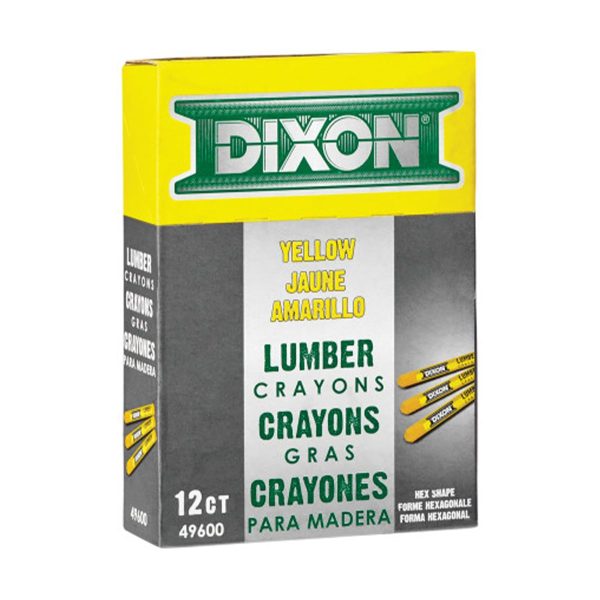 Dixon 2852600 Industrial Lumber Crayons – Yellow